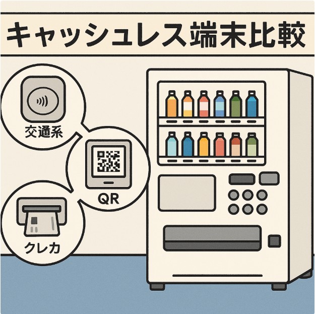 自動販売機向けキャッシュレス決済端末メーカー比較